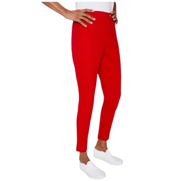 NEW Mario Serrani Pull-On Pant | Red - Picture 2 of 7